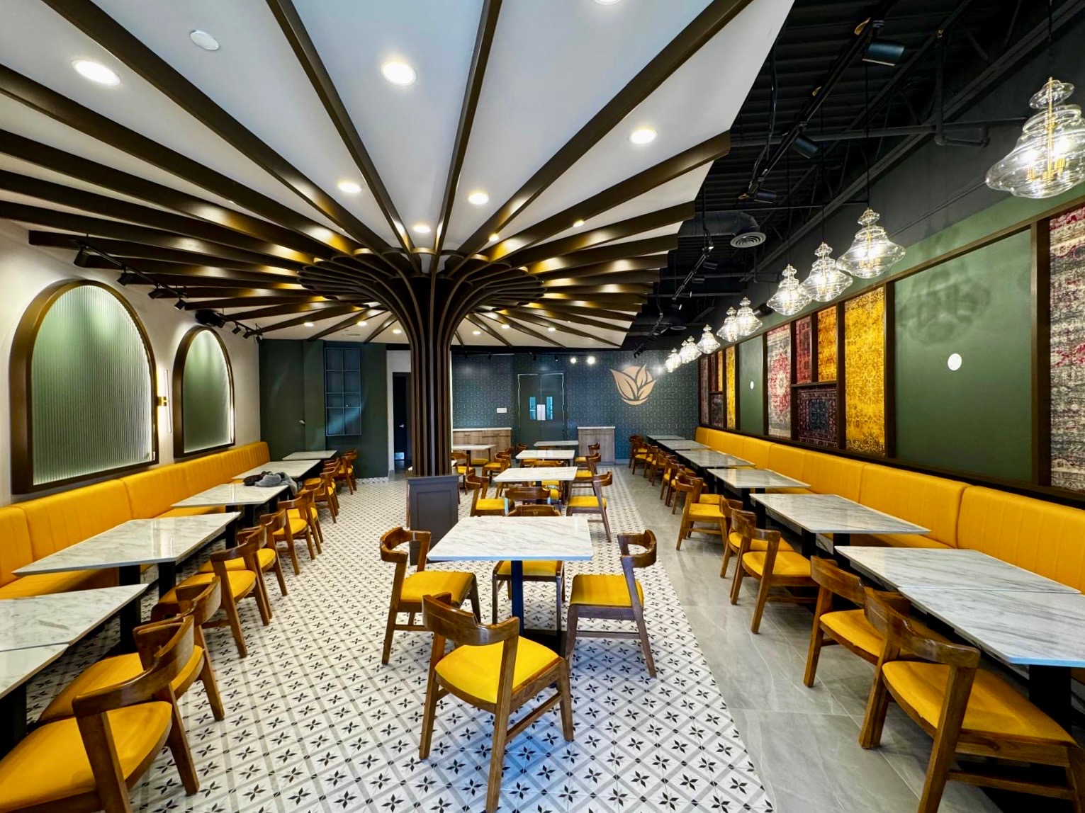 Modern Indian Restaurant Interior